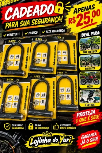 Cadeado bike elétrica