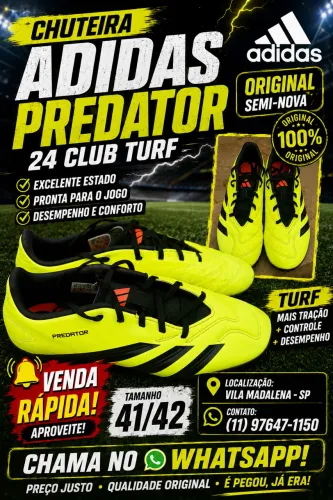 CHUTEIRA ADIDAS PREDATOR 24 CLUB TURF ORIGINAL