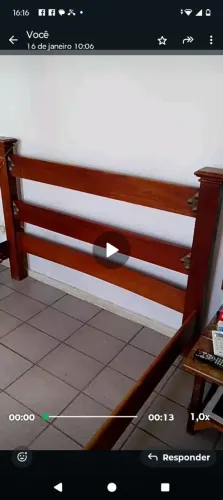 Cama de casal madeira maciça 