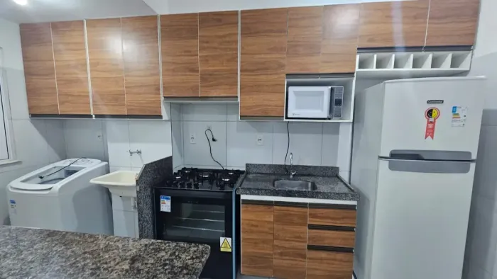 Alugo apartamento mobiliado no Village do Sol 2 - Com projetados e mobília - próx Cohatrac