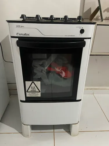 Fogão 4 bocas tampo de vidro 