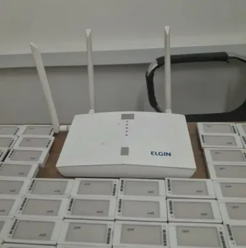Sistema de Etiquetas Eletrônicas para Supermercado - 1000 Unidades Elgin