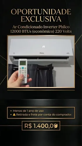 Ar condicionado Philco 12BTUS