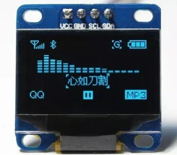 COD-AM48 Display Oled 128x64 Gráfico 0.96 I2c Serial Azul Arduino Esp Pic Robotica