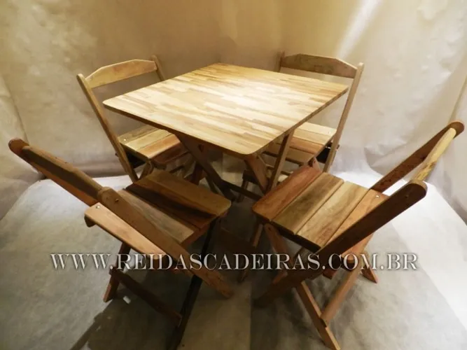 Cadeira retro de madeira para açaiteria 