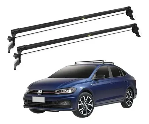 Rack Teto Volkswagen Virtus 2018 - Preto Material Aço - VP 1025