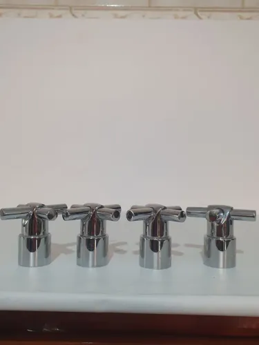 4 Peças de Acabamento para Torneira de inox
