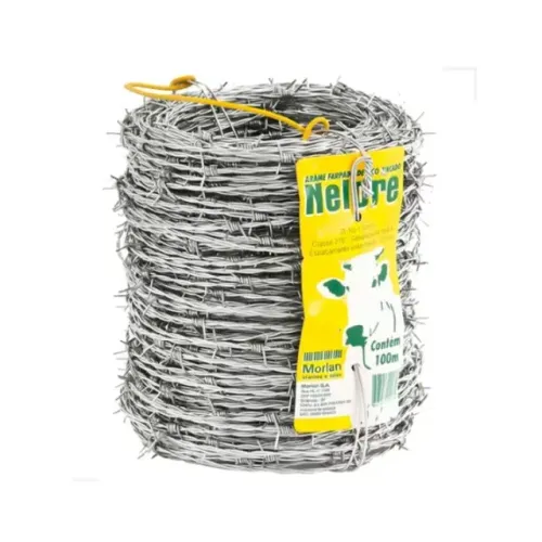 Arame Farpado 100 Metros Segurança Cercado Gado Nelore