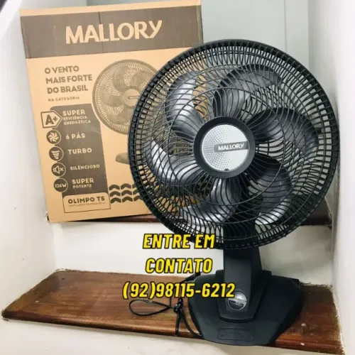 Ventilador Mallory 30Cm- Entregas 9h as 22h