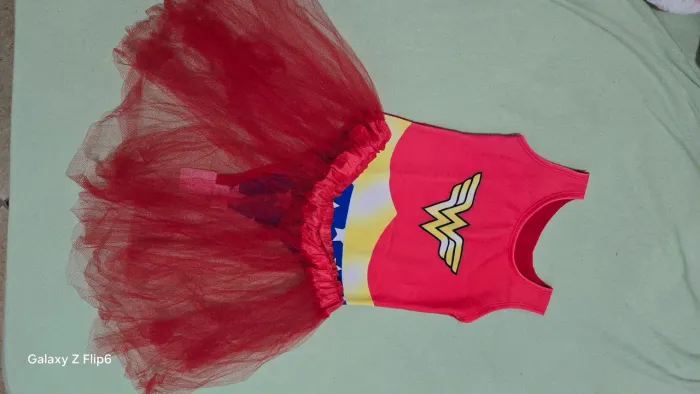 Fantasia de Mulher Maravilha infantil - Tamanho P