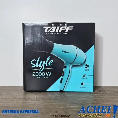 Secador - Taiff Style - 2000W - Azul/Preto - 10A - Novo