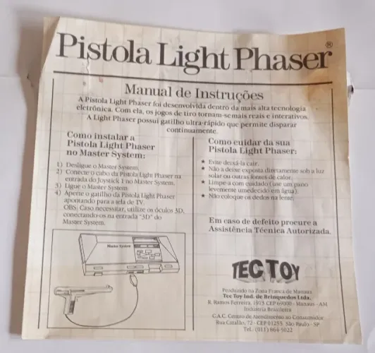 Manual Light Phaser Tec Toy
