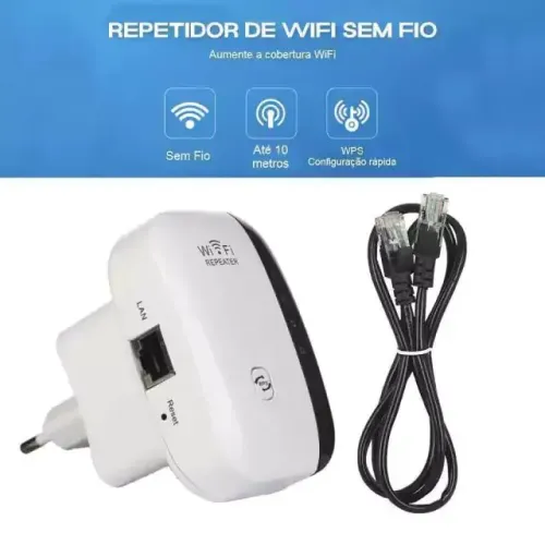Repetidor WiFi - Melhorar Sinal Internet Sem fio Wireless 300Mbps