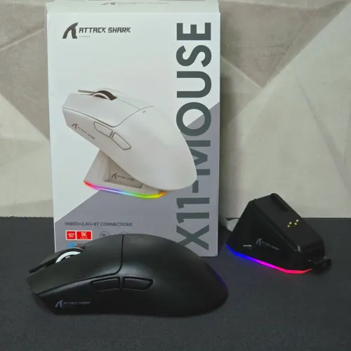 Mouse Gamer sem Fio Attack Shark X11