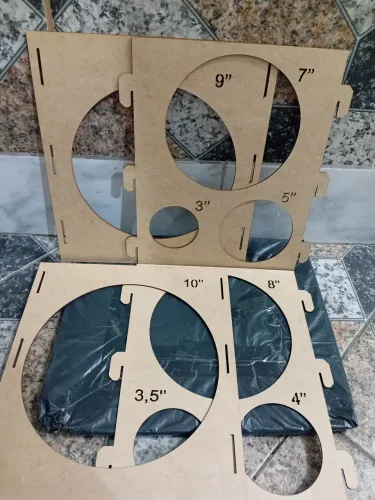 Kit de Moldes para Balões em MDF - Diversos Tamanhos