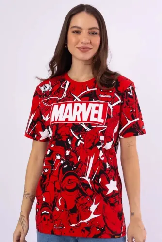 Camiseta PITICAS Marvel Comics Vingadores- Coleção Nova
