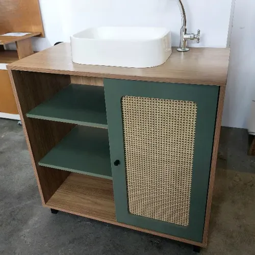 NOVO | Balcão Banheiro 80cm (Sem Cuba e Torneira) - Fazemos Entrega