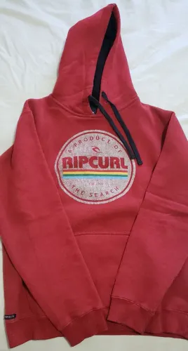 Moletom Rip Curl vermelho tam M slim serve como P