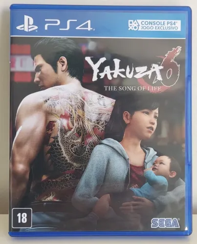 Yakuza 6: The Song of Life Playstation 4 mídia física 