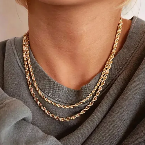Chocker cordão bahiano aço inox