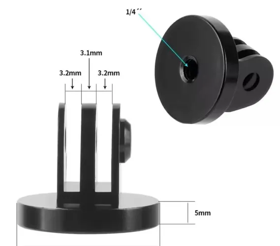 Cabeça de tripé para Gopro 