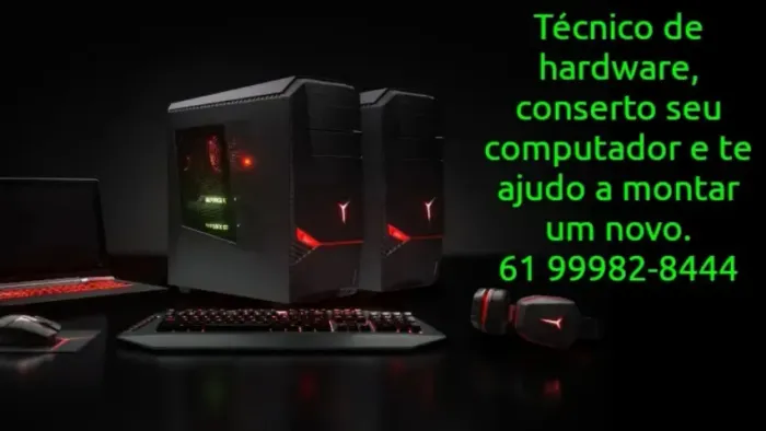 Técnico de informática para consertar seu computador ou te ajudar a montar um novo