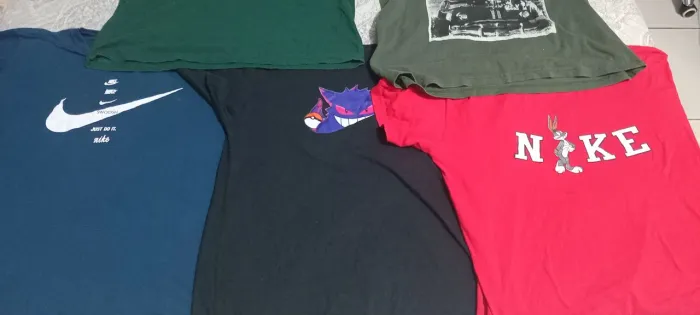 Kit 5 camisetas Nike e estampadas