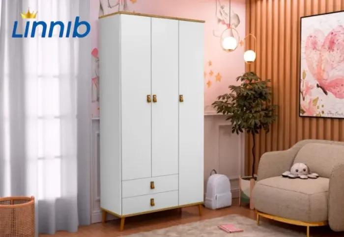 GUARDA ROUPA INFANTIL 3 PORTAS PAGA SOMENTE NA ENTREGA VENHA PARA @LINNIBMÓVEIS