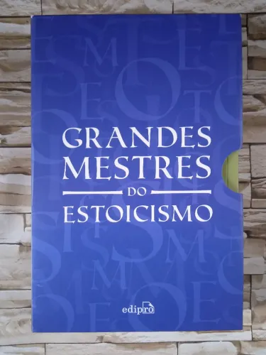 Grandes Mestres do Estoicismo - Box ( 3 Livros). Editora Edipro.