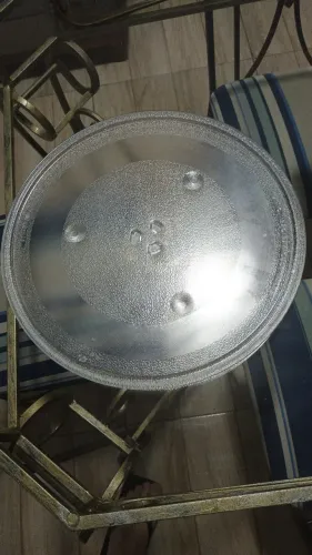 Prato de Vidro para Micro-ondas 34cm em perfeito estado de conservação
