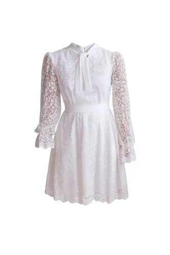 Vestido de Renda - Cor Branco (Medidas na descrição)