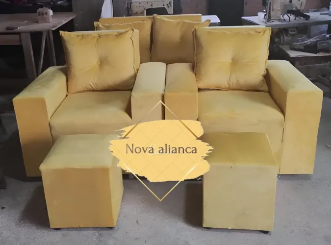 Poltrona 1 lugar + puff + almofada