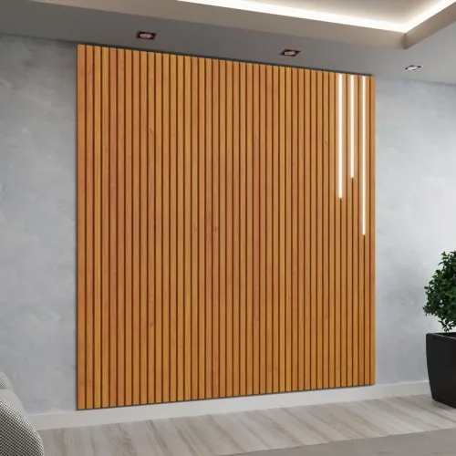 Painel de madeira para parede - revestimento moderno e elegante