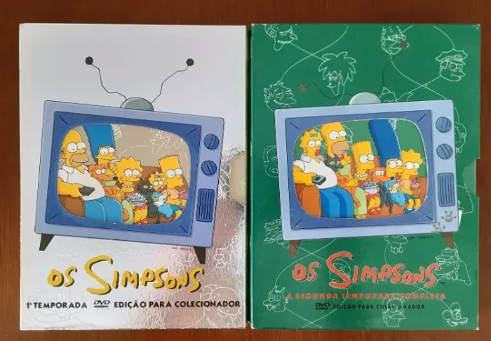 Box Dvd Simpsons 1ª e 2ª Temporadas + 1ª Temporada Futurama