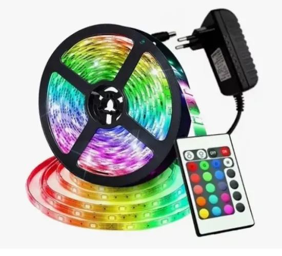 Fita Led 5m Ultra Rgb 2835 + Fonte + Controle