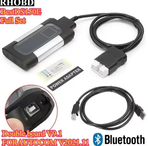 Scanner Delphi Placa dupla v9.1 v2021.11 Autocom ds150e carro caminhão tcs cdp pro