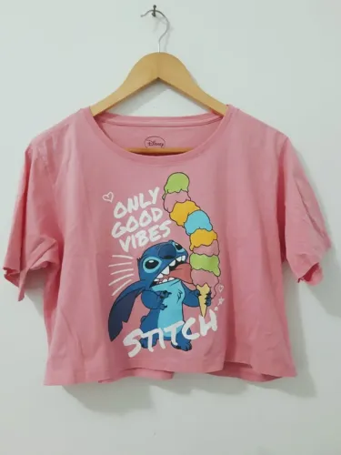 Blusa rosa Stitch linda