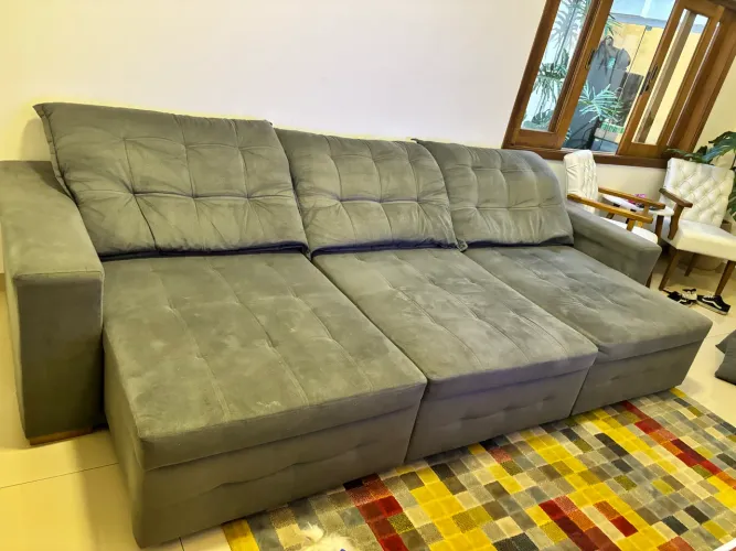 Sofá reclinável 3.2m.