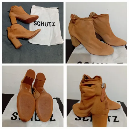 Bota shutz  em couro camurça 