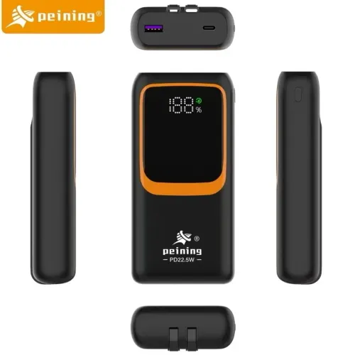 Power Bank 20.000 mAh Portátil 22.5W com Tela Digital - Peining