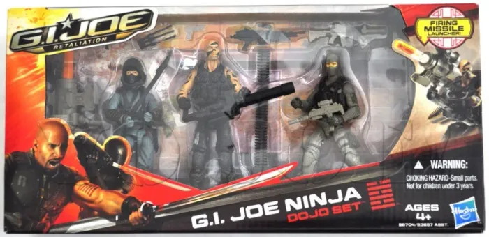 "GIJoe Retaliation" 3-pack . GIJoe Ninja Dojo Set