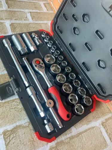 Jogo de Soquetes 3/8? 6 a 24mm - 26 Peças Gedore Red para mecânica e ofic