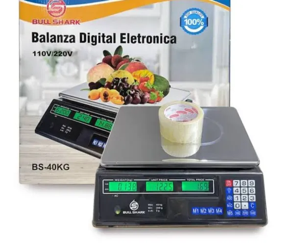 Balança Digital Eletrônica Bull Shark 40KG