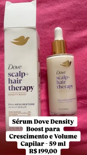 Sérum Dove Density Boost para Crescimento e Volume Capilar - 59 ml