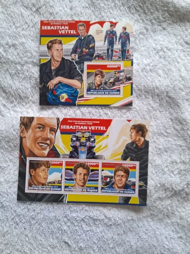 Lote de blocos e séries selos - Fórmula 1.