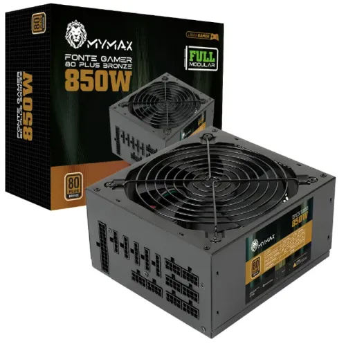 Fonte 850w MyMax 80 Plus Bronze Full Modular