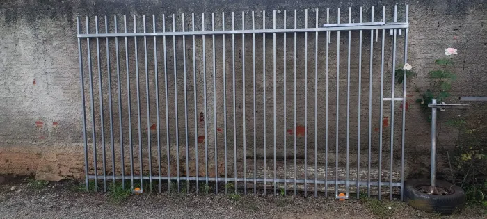 Portão de correr 3x2 primeira linha galvanizado 