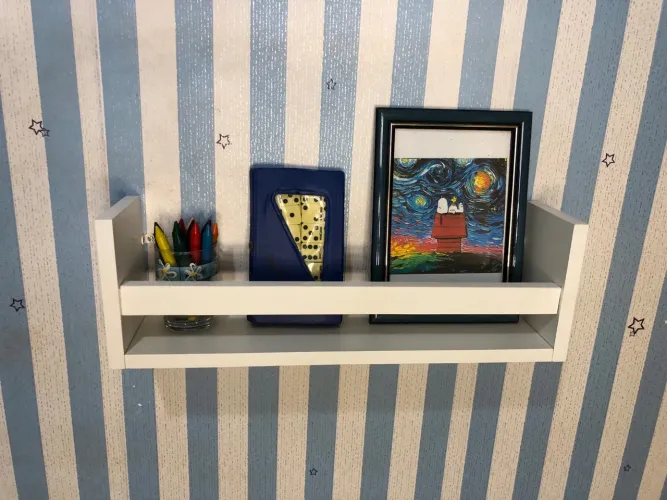 Prateleira Decorativa Multiuso para livros e objetos