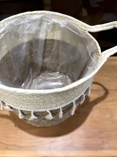 Cesto Trançado Palha