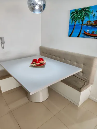 Mesa MDF 40mm com canto alemão MDF qualidade total 